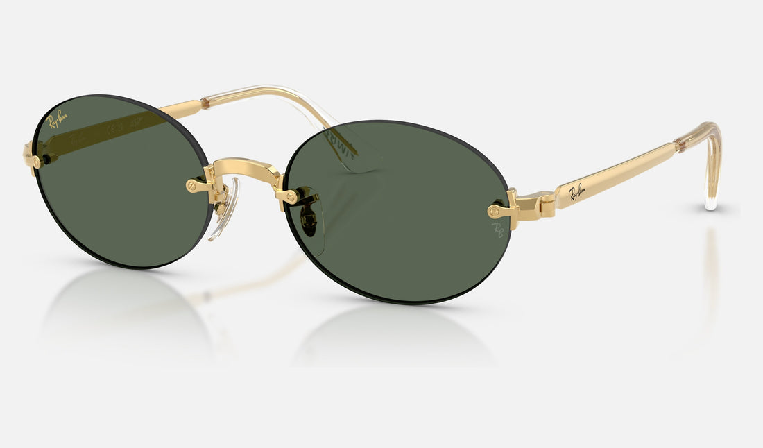 Ray-Ban RB3929 — Arista Gold / Dark Green — quarter view