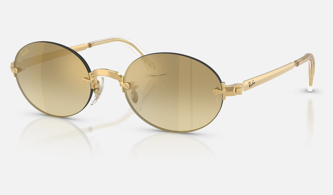 Ray-Ban RB3929 — Arista Gold / Gradient - Mirror — quarter view