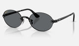 Ray-Ban RB3929 — Black / Dark Grey Polarized — quarter view