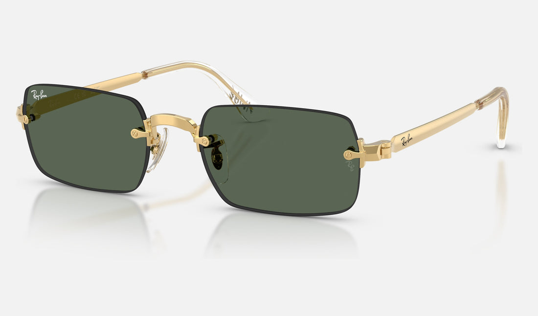 Ray-Ban RB3928 — Arista Gold / Dark Green — quarter view