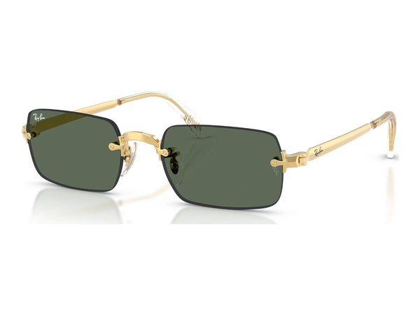 Ray-Ban RB3928 — Arista Gold / Dark Green — quarter view