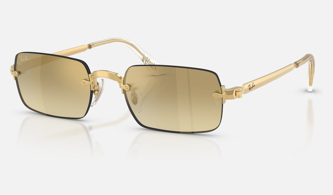 Ray-Ban RB3928 — Arista Gold / Gradient - Mirror — quarter view