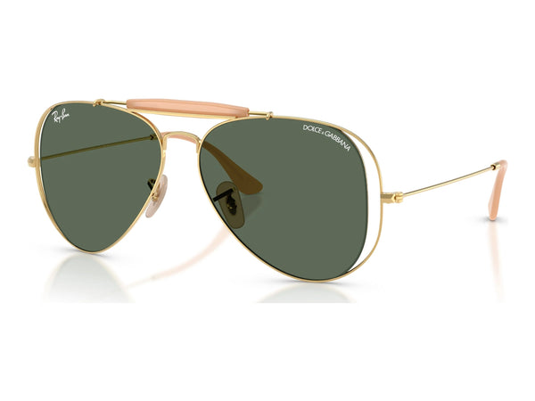 Ray-Ban RB3029M — Arista Gold / Dark Green — quarter view