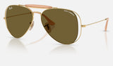 Ray-Ban RB3029M — Arista Gold / Dark Brown — quarter view