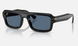 Ray-Ban RB4954 — Black / Dark Blue — quarter view