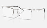 Ray-Ban RX7554 — Gunmetal — quarter view