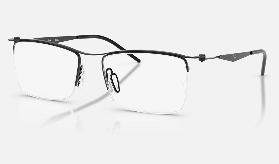 Ray-Ban RX7554 — Black — quarter view