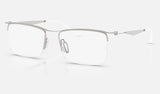 Ray-Ban RX7554 — Silver — quarter view