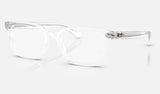 Ray-Ban Brunel RX5534 — Transparent — quarter view