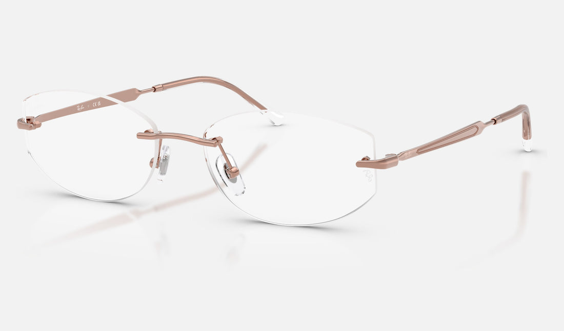 Ray-Ban RX3792V — Copper — quarter view