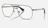 Ray-Ban Bill Max RX3793V — Gunmetal — quarter view