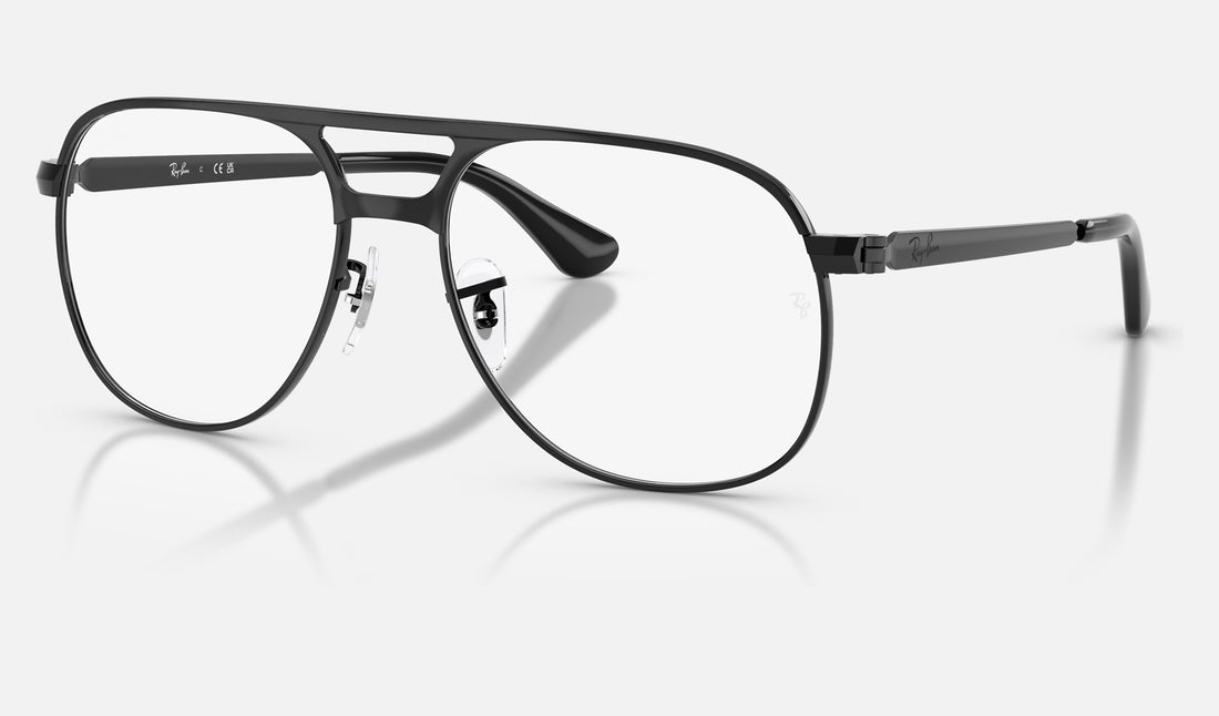 Ray-Ban Bill Max RX3793V — Black — quarter view