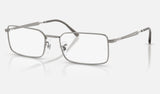 Ray-Ban RX6557 — Gunmetal — quarter view