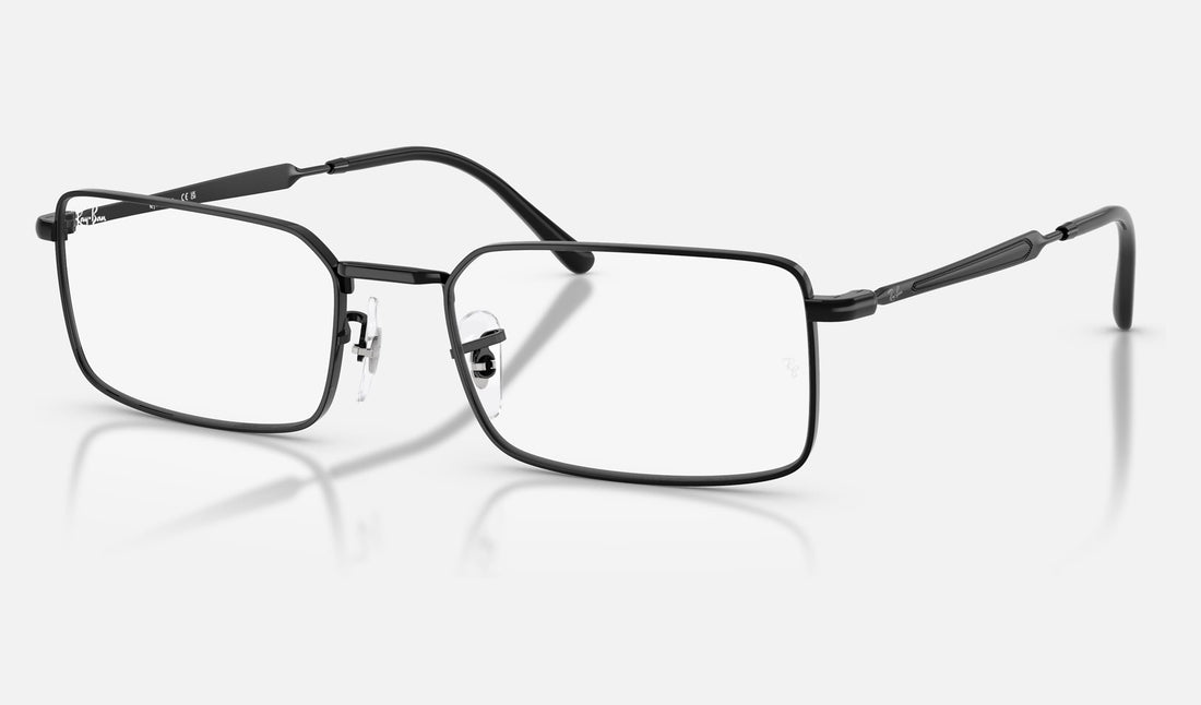 Ray-Ban RX6557 — Black — quarter view
