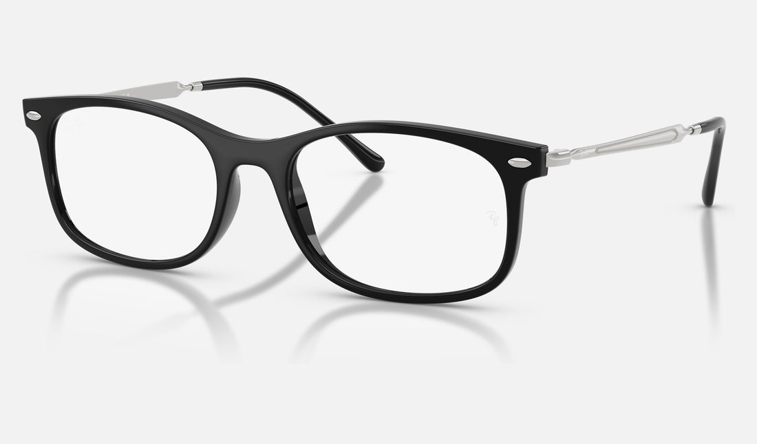 Ray-Ban RX7274 — Black — quarter view