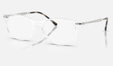 Ray-Ban RX7274 — Transparent — quarter view