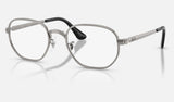 Ray-Ban Hexagonal Max RX6559 — Gunmetal — quarter view