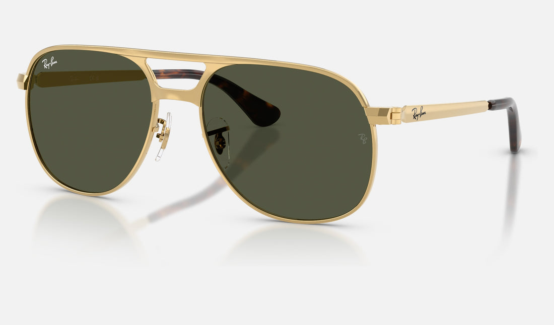 Ray-Ban Bill Max RB3793 — Arista / Green — quarter view
