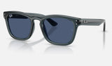 Ray-Ban RB2238 — Transparent Blue / Blue — quarter view