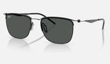 Ray-Ban RB8550 — Black / Dark Grey — quarter view