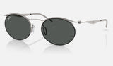 Ray-Ban RB8551 — Gunmetal / Dark Grey — quarter view