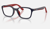 Ray-Ban Junior RY1906 — Blue/rubber Red — quarter view