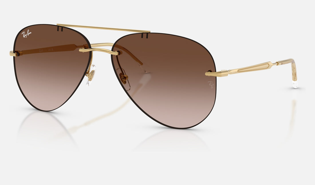 Ray-Ban RB3791 — Arista / Light Brown Gradient Dark Brow — quarter view
