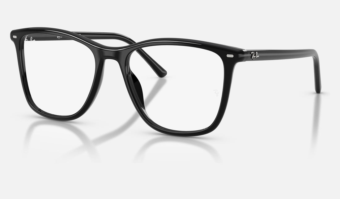 Ray-Ban RX5455F — Black — quarter view