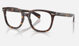 Ray-Ban Brunel Ii RX5535F — Havana — quarter view