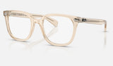 Ray-Ban Brunel Ii RX5535F — Transparent Nude — quarter view