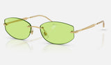 Ray-Ban RB3792 — Arista / Light Green — quarter view