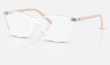 Ray-Ban Junior RY1907F — Transparent — quarter view