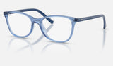Ray-Ban Junior RY1907F — Transparent Light Blue — quarter view