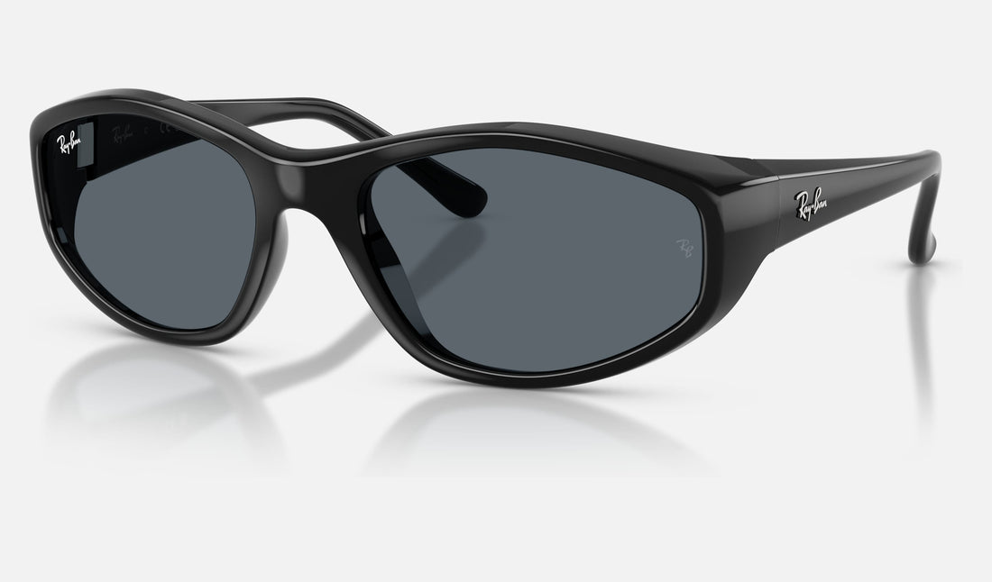 Ray-Ban RB2228F — Black / Blue — quarter view