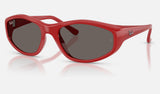Ray-Ban RB2228F — Red / Dark Grey — quarter view