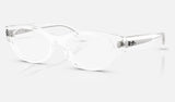 Ray-Ban RX5447 — Transparent — quarter view