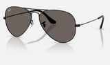 Ray-Ban Aviator RB3025 — Black / Dark Grey — quarter view