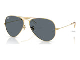 Ray-Ban Aviator RB3025 — Arista / Blue — quarter view
