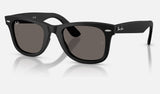 Ray-Ban Wayfarer Ease RB4340 — Matte Black / Dark Grey — quarter view