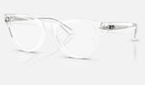 Ray-Ban RX5510 — Transparent — quarter view