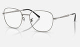 Ray-Ban RX6534 — Gunmetal — quarter view