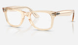 Ray-Ban Wayfarer Ease RX4340V — Transparent Nude — quarter view