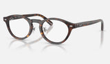 Ray-Ban RX5457D — Havana — quarter view