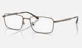 Ray-Ban RX8786D — Brown — quarter view