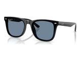 Ray-Ban RB4420 — Black / Dark Blue Polarized — quarter view
