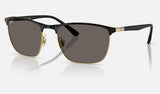 Ray-Ban RB3686 — Black on Arista / Dark Grey — quarter view