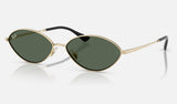 Ray-Ban Kai RB3757 — Pale Gold / Dark Green — quarter view