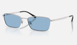 Ray-Ban RB8069D — Silver / Blue — quarter view