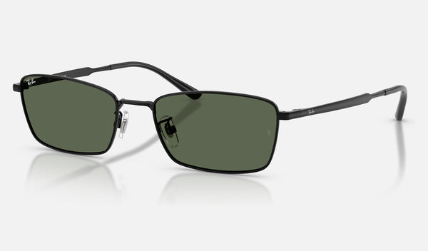 Ray-Ban RB8069D — Black / Dark Green — quarter view