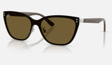 Ray-Ban RB3798D — Silver / Dark Brown — quarter view